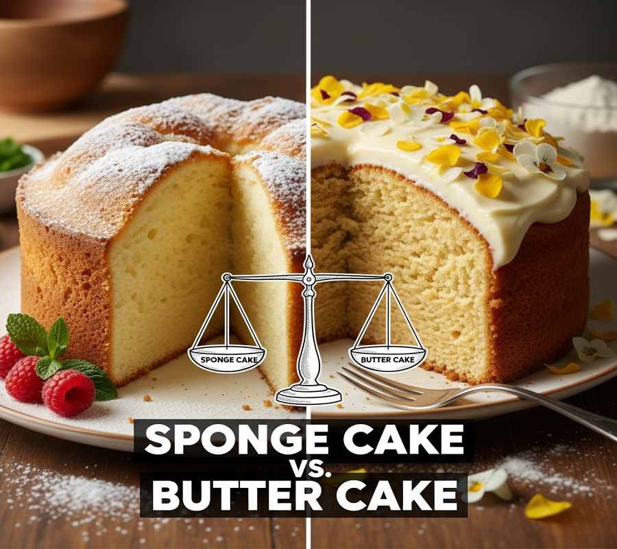 Sponge Cake vs. Butter Cake