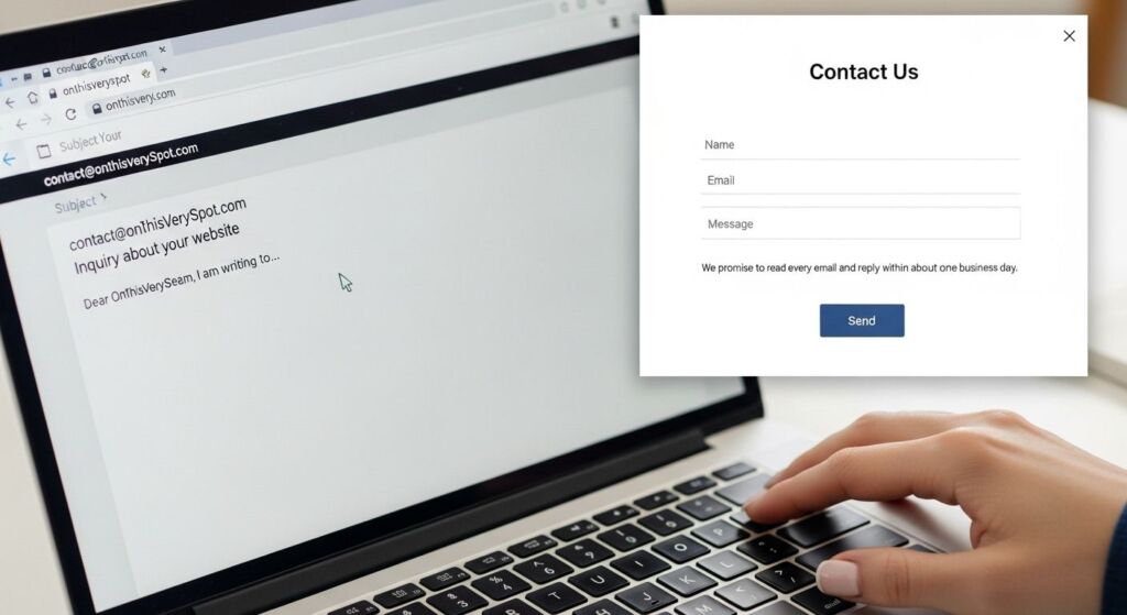 OnThisVerySpot.com Email