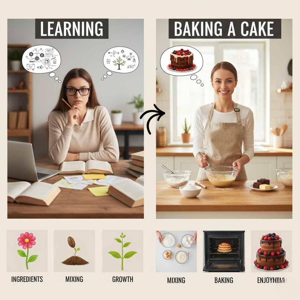 When You Compare Learning to Baking a Cake