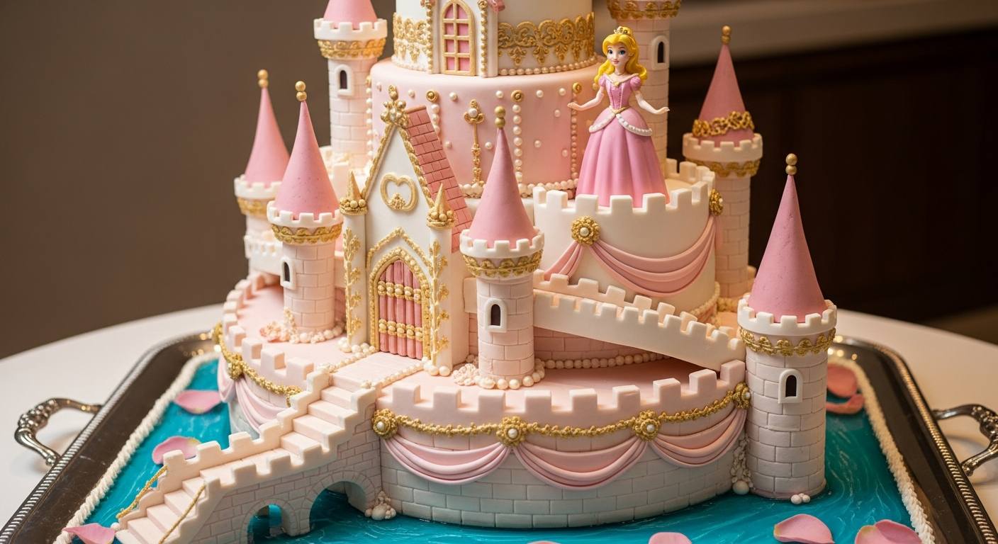 Castle Cake with Princess