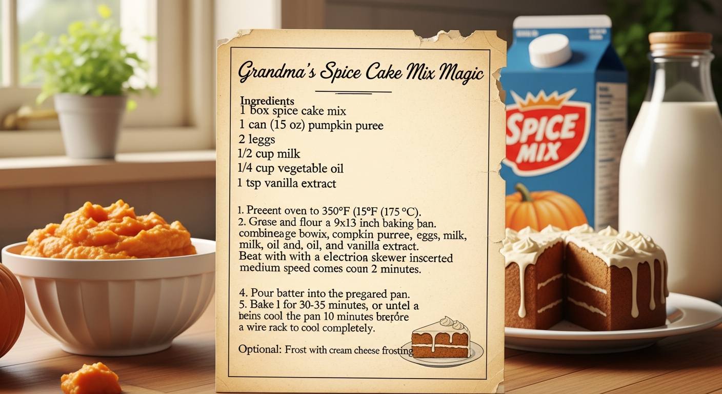boxed spice cake mix recipes