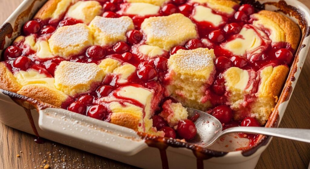 cherry cheesecake dump cake