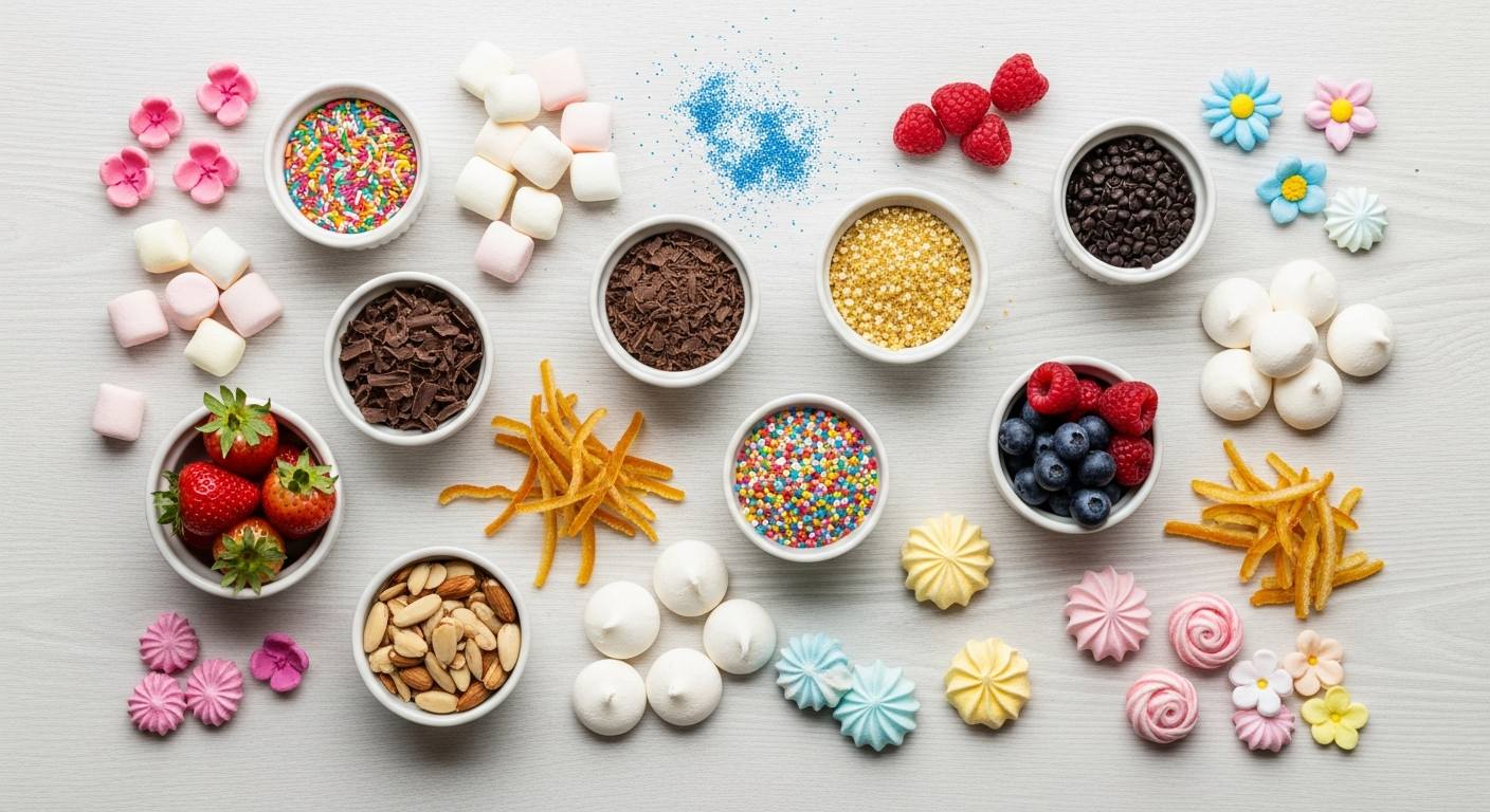 edible toppings for cakes