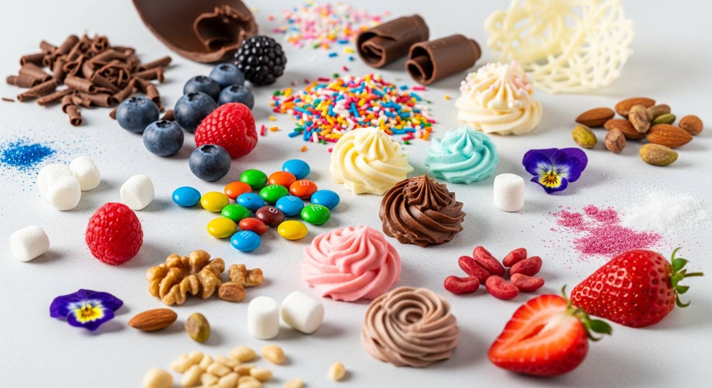 edible toppings for cakes