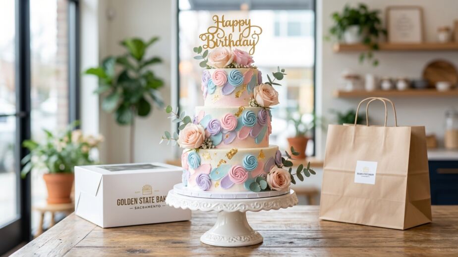 3 floor birthday cake in sacramento delivery