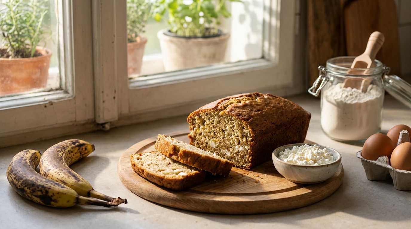Banana Bread Recipe with Cottage Cheese