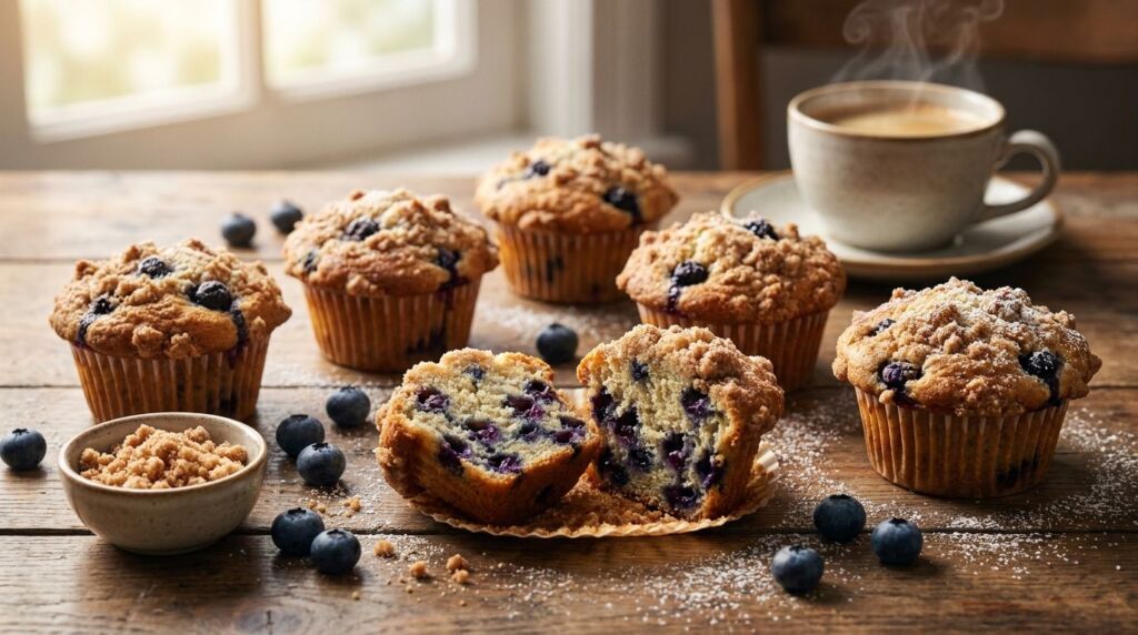 Blueberry Coffee Cake Muffins