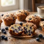 Bakery Style Blueberry Coffee Cake Muffins