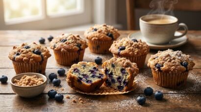 Blueberry Coffee Cake Muffins
