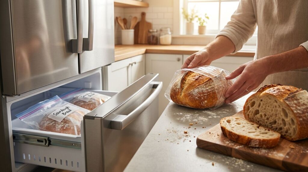 can you freeze sourdough bread